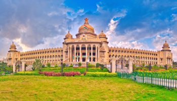 The Vidhana Soudha in Bangalore, India - the seat of the state legislature of Karnataka